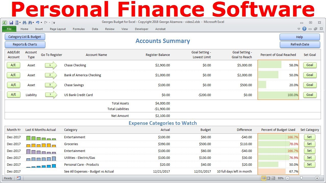 personal finance software for mac free